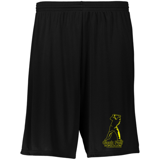 OPG Custom Design #19. GUCK FOLF. Men's Edition. Moisture-Wicking 9 inch Inseam Training Shorts