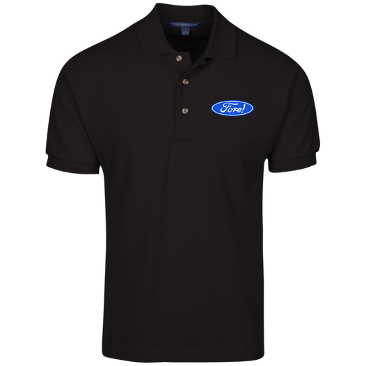 OPG Custom Design #11. Fore! Ford Parody. 100% Ring Spun Combed Cotton Polo