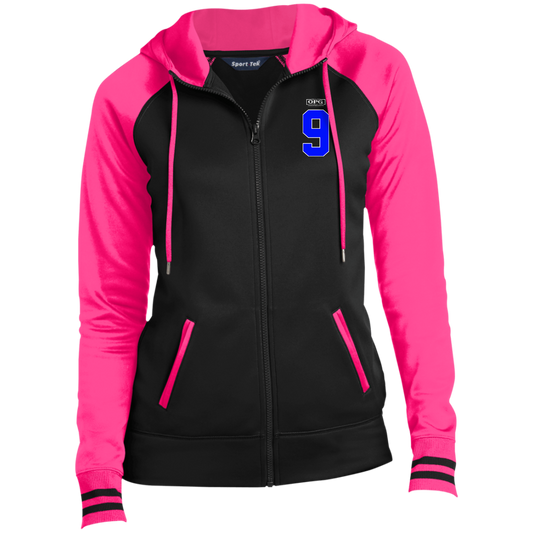 OPG Custom Design #17. Back 9. Ladies' Sport-Wick® Full-Zip Hooded Jacket