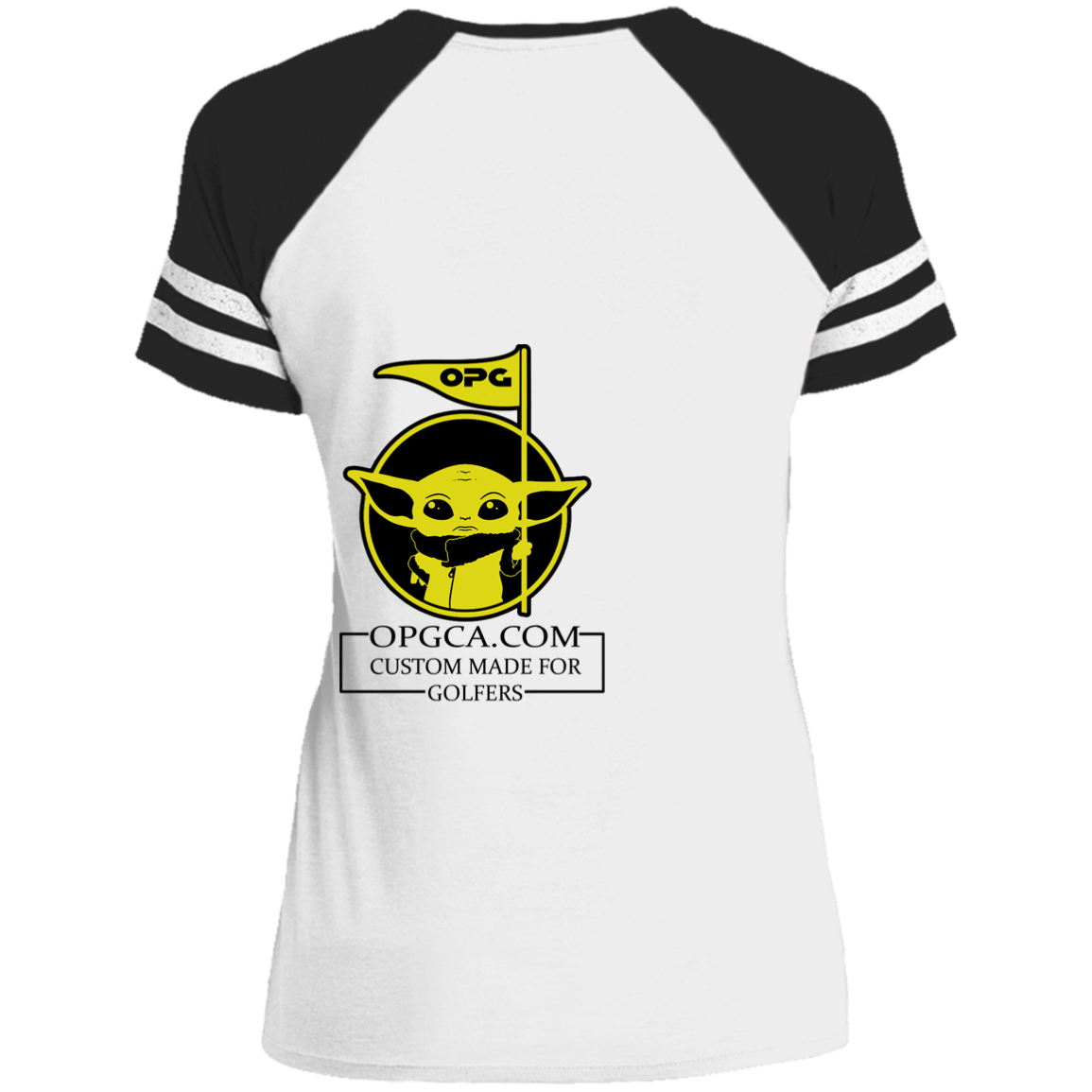 OPG Custom Design #21. May the course be with you. Parody / Fan Art. Ladies' Game V-Neck T-Shirt