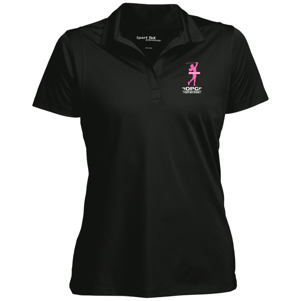 OPG Custom Design #16. Get My Nine. Female Version. Ladies' Micropique Sport-Wick® Polo