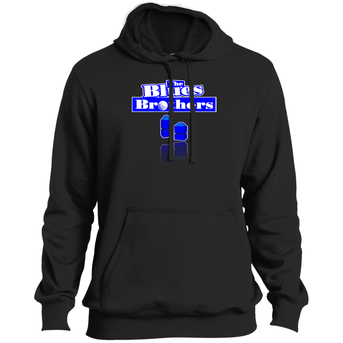 OPG Custom Design #3. Blue Tees Blues Brothers Fan Art. Tall Pullover Hoodie