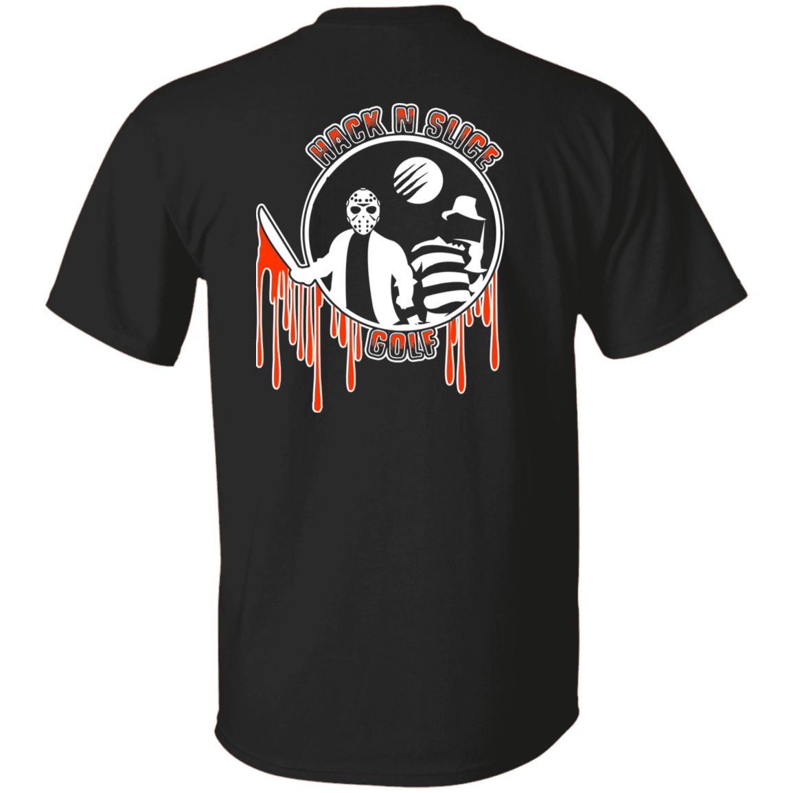 OPG Custom Design #23. Hack N Slice Golf. Freddy and Jason Fan Art. Youth 5.3 oz 100% Cotton T-Shirt