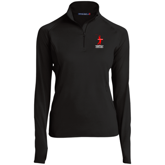 OPG Custom Design #16. Get My Nine.  Male Version. Ladies' 1/2 Zip Performance Pullover