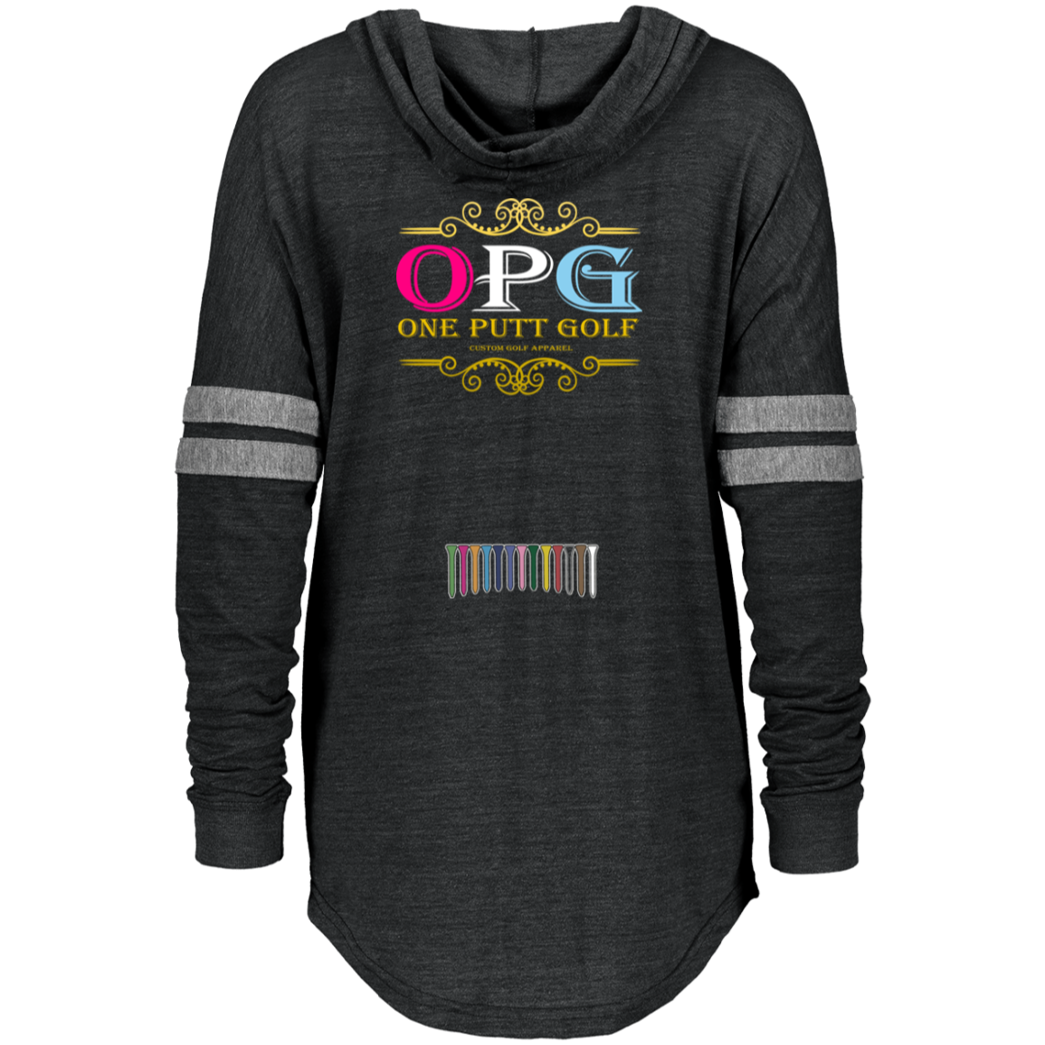 OPG Custom Design #6. Driveristee & Inclusion. Ladies Hooded Low Key Pullover