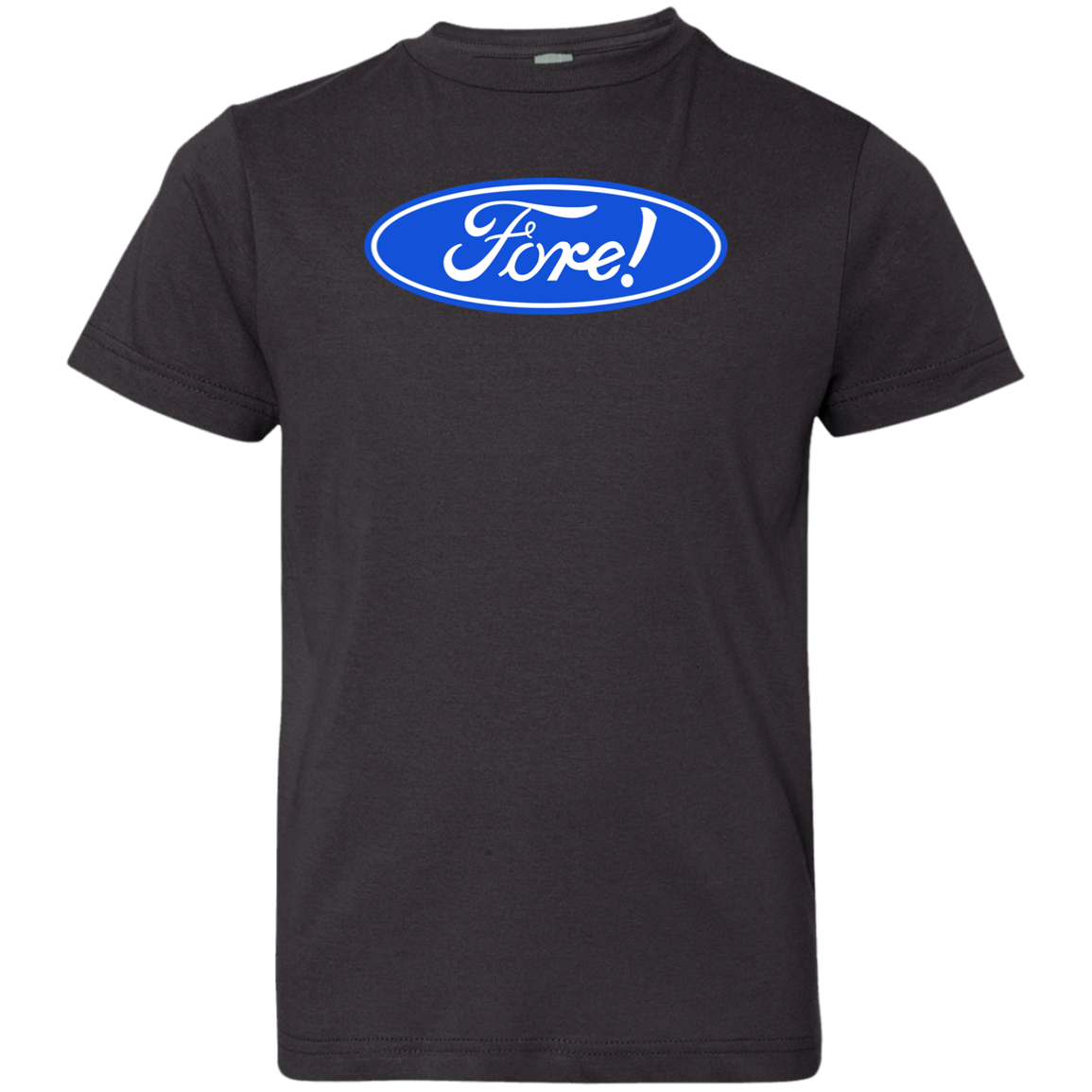 OPG Custom Design #11. Fore! Ford Parody. Youth Jersey T-Shirt