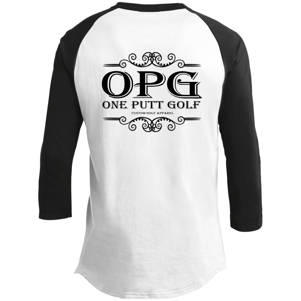 OPG Custom Design #5. Golf Tee-Shirt. Golf Humor. Youth 3/4 Raglan Sleeve Shirt