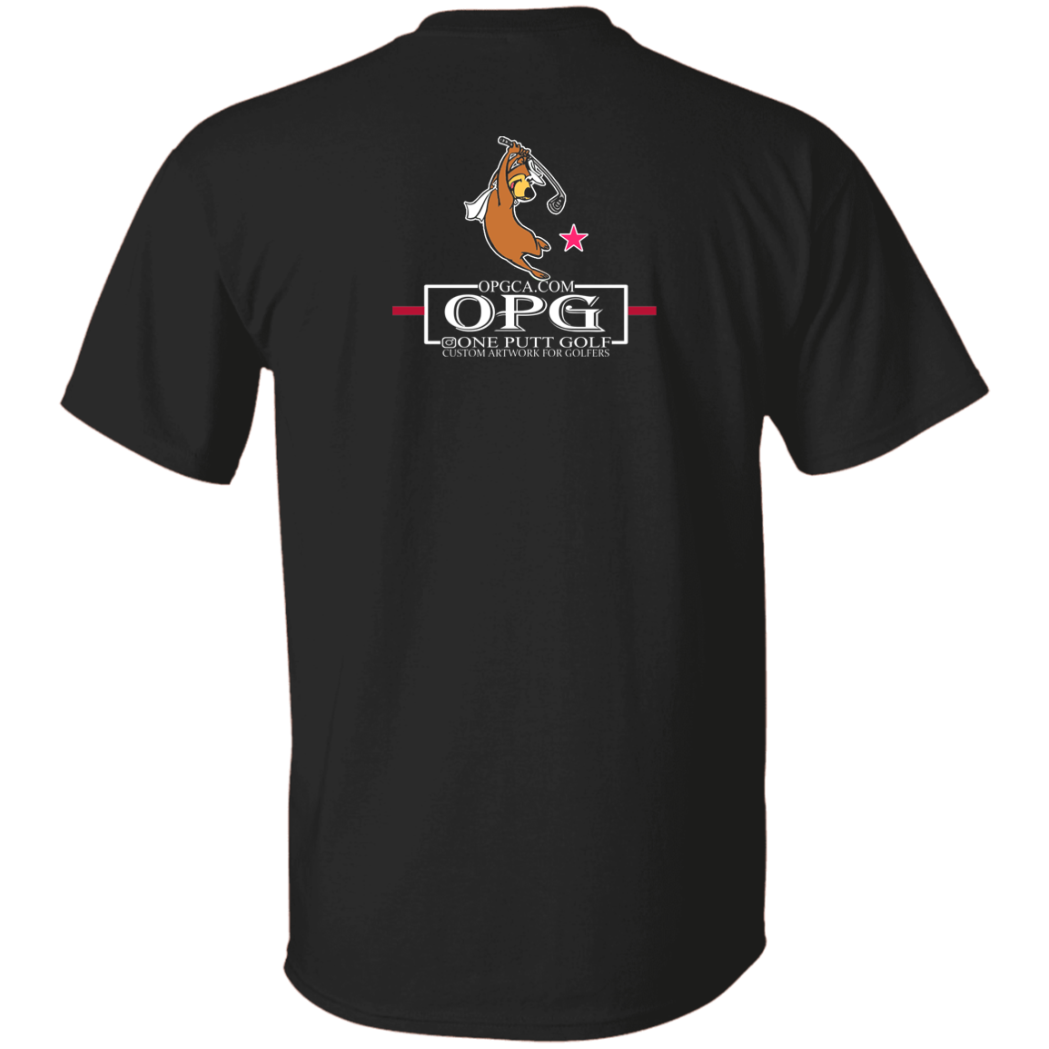 OPG Custom Design #15. Golf Southern California with Yogi Bear Fan Art. Youth 100% Cotton T-Shirt