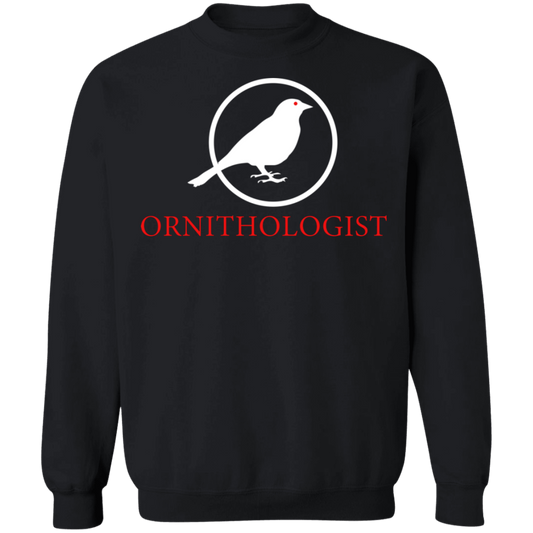 OPG Custom Design # 24. Ornithologist. A person who studies or is an expert on birds. Crewneck Pullover Sweatshirt