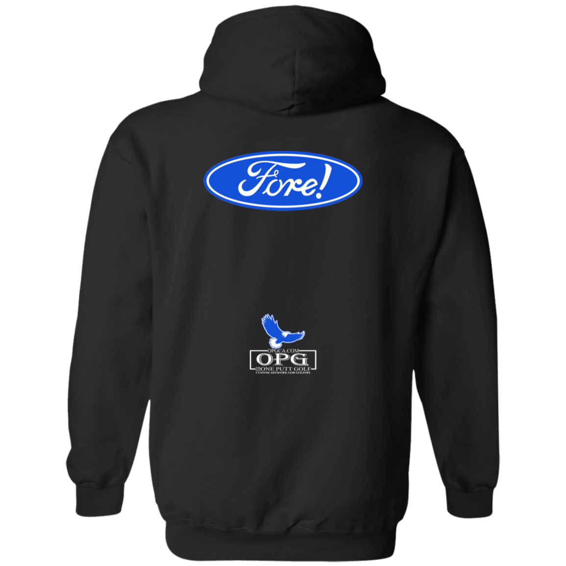 OPG Custom Design #11. Fore! Ford Parody. Basic Pullover Hoodie