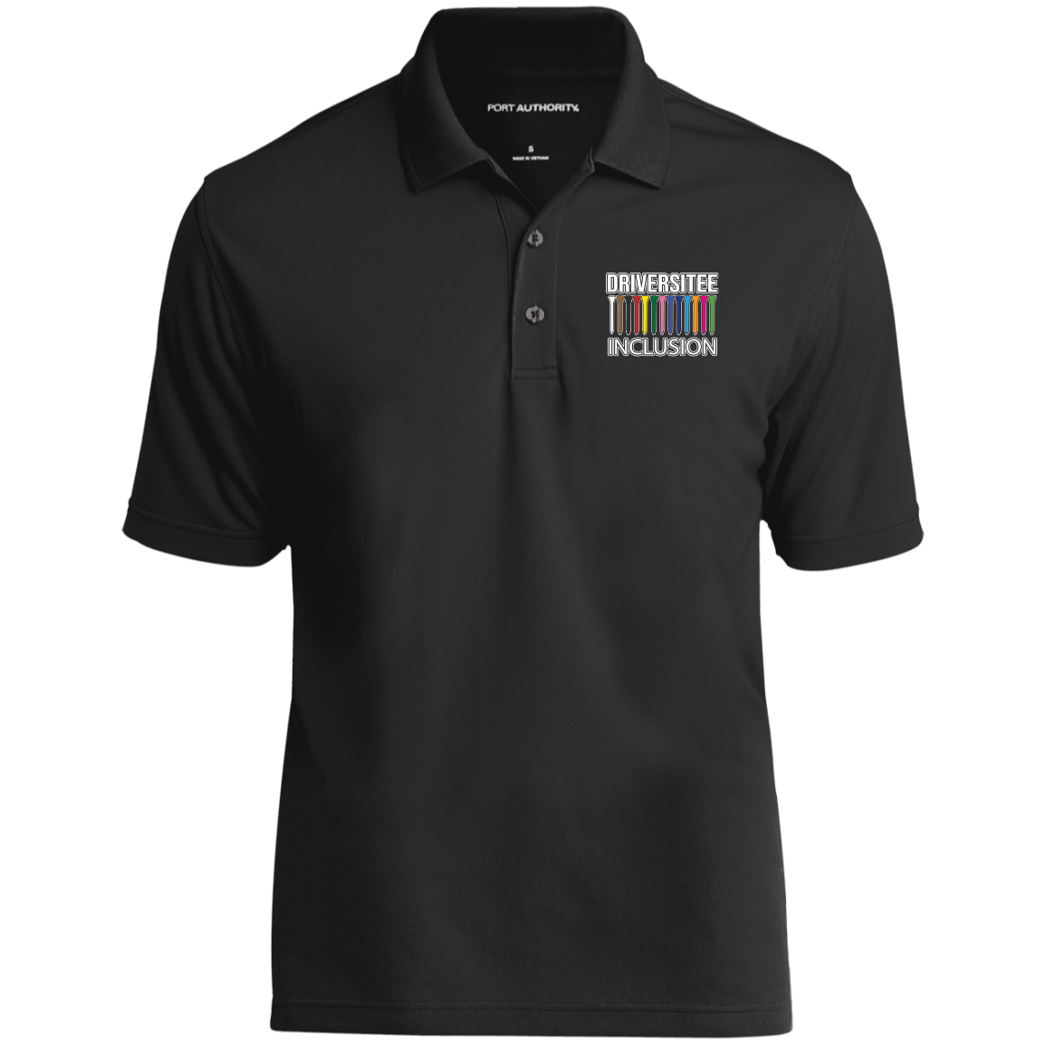 ZZZ#06 OPG Custom Design. DRIVER-SITEE & INCLUSION. 100%Polyester UV Micro-Mesh Polo