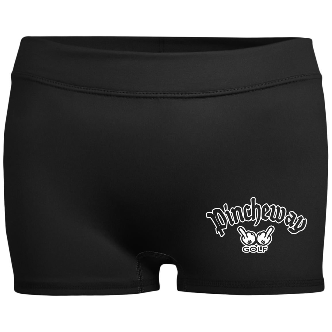 ZZZ#27 OPG Custom Design. Pincheway. Ladies' Fitted Moisture-Wicking 2.5 inch Inseam Shorts