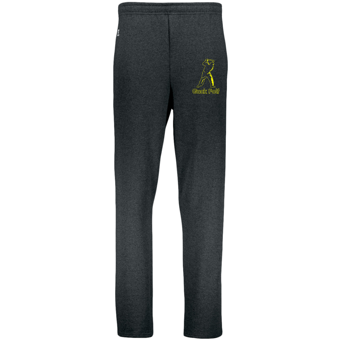 OPG Custom Design #19. GUCK FOLF. Men's Edition. Youth Dri-Power Open Bottom Pocket Sweatpants