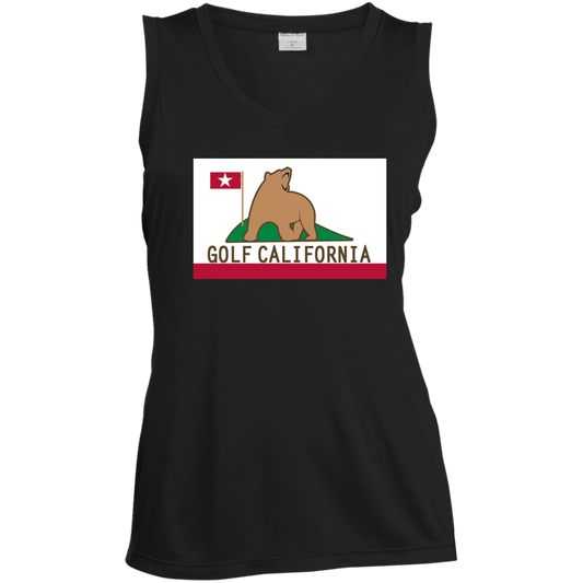 OPG Custom Design #14. Golf California. Ladies' Sleeveless V-Neck