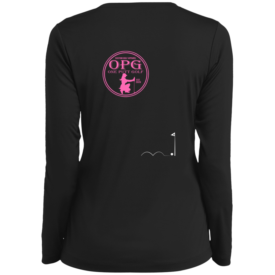 OPG Custom Design #4. I Don't See Noting Wrong With A Little Bump N Run. Ladies’ Long Sleeve Performance V-Neck Tee