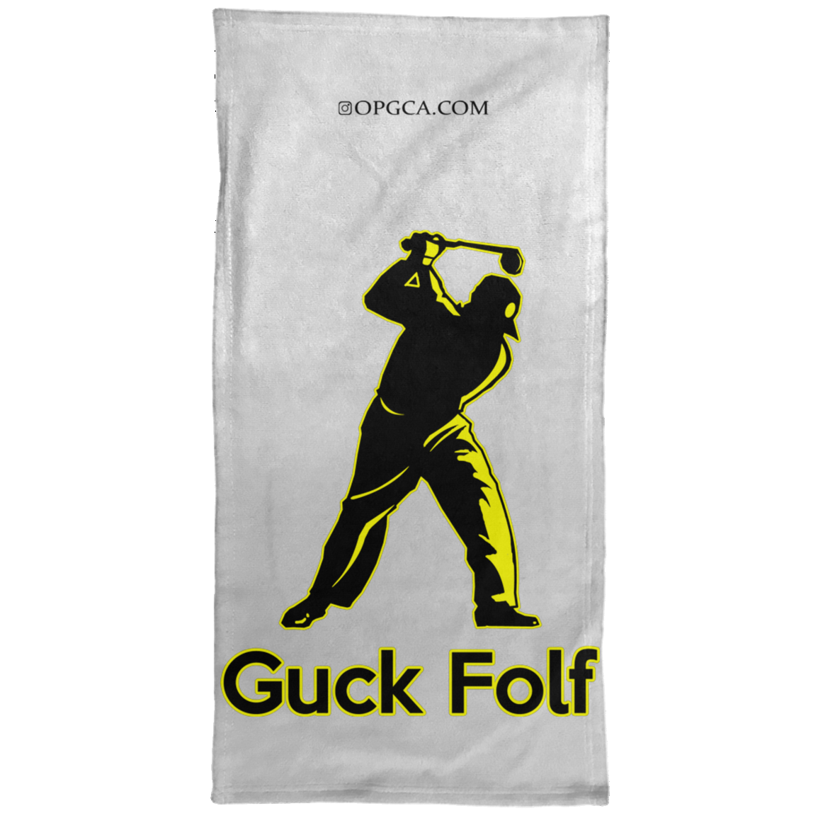 OPG Custom Design #19. GUCK FOLF! Men's Edition. Towel - 15x30