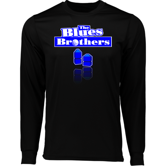 OPG Custom Design #3. Blue Tees Blues Brothers Fan Art. 100% Polyester Moisture-Wicking Tee