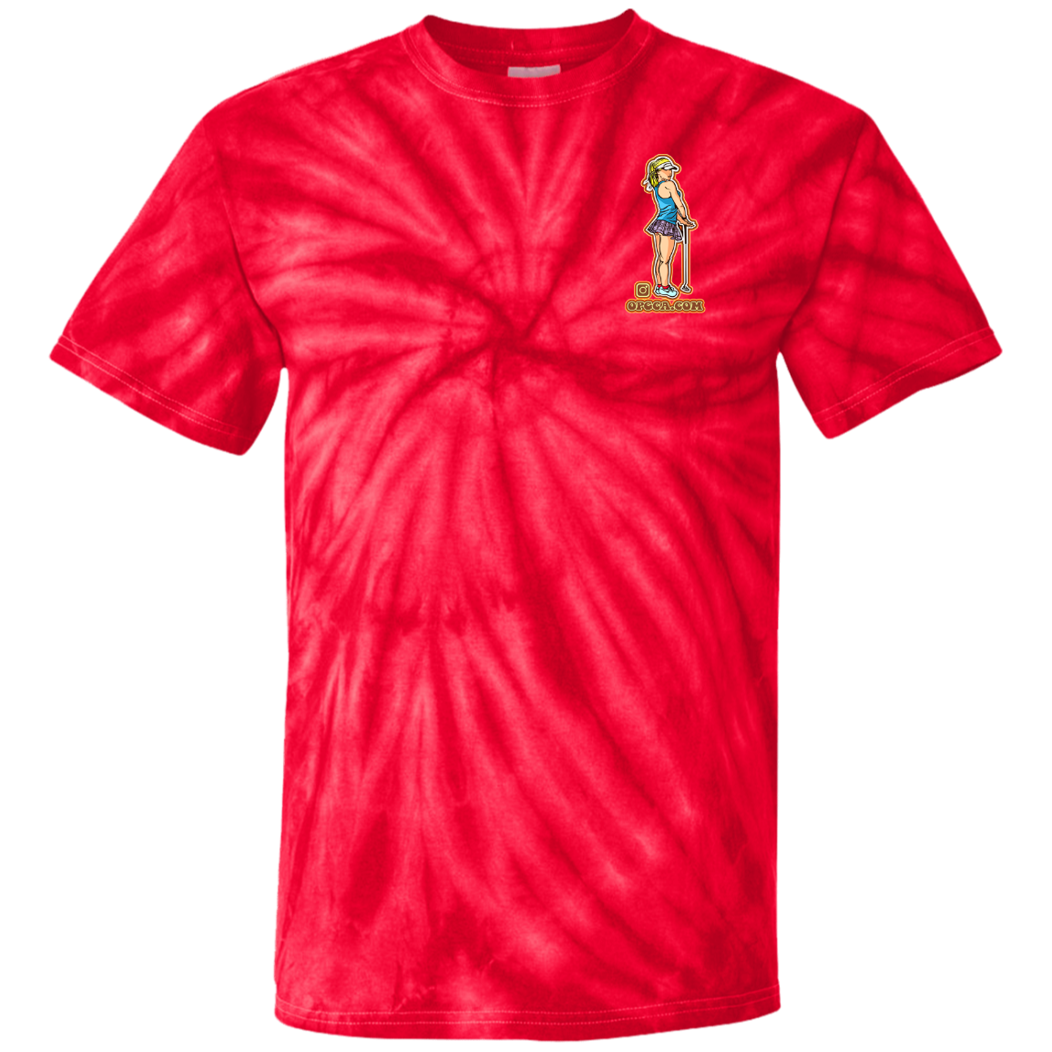 OPG Custom Design #28. Drive it. Chip it. One Putt golf it. Youth Tie Dye T-Shirt