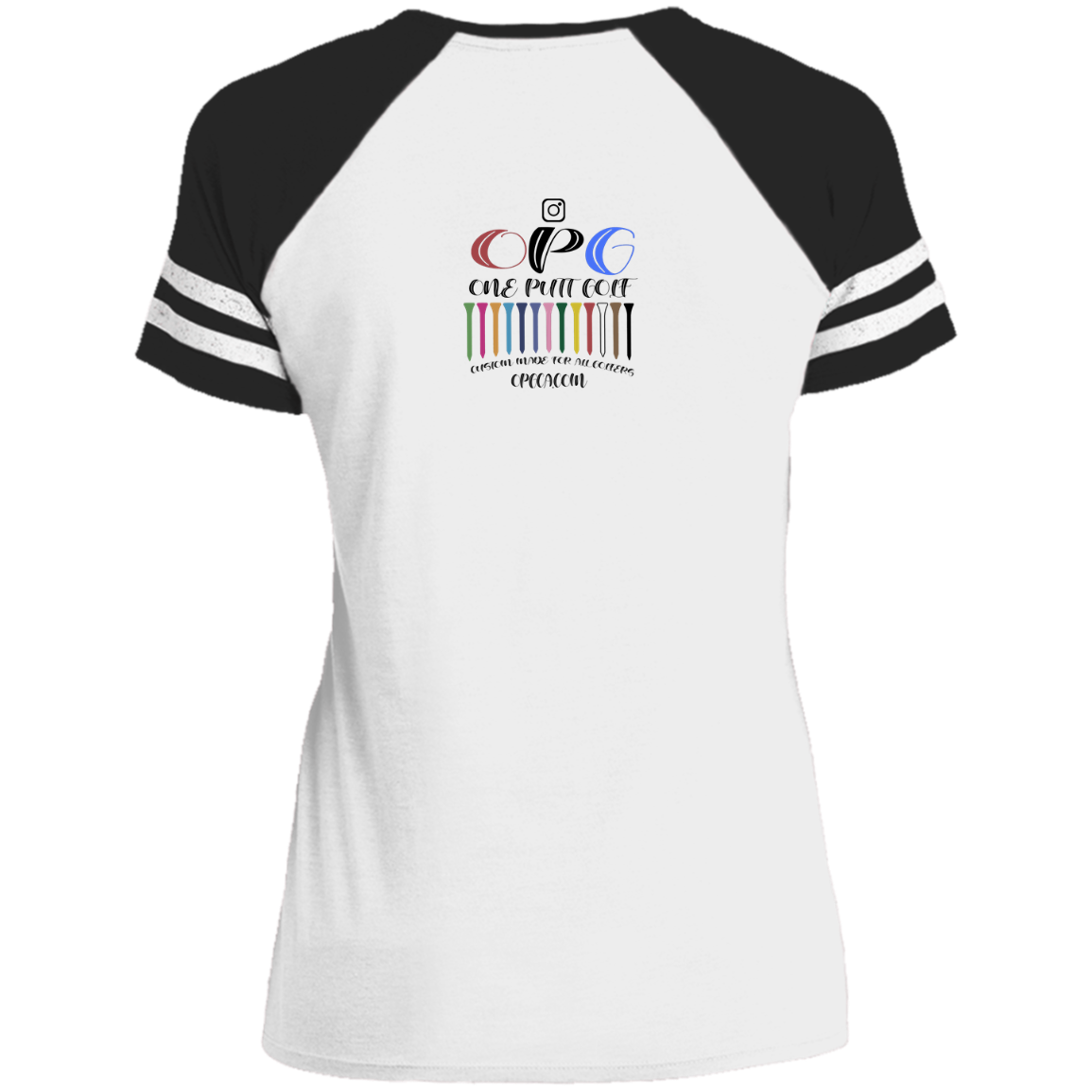 ZZZ#06 OPG Custom Design. DRIVER-SITEE & INCLUSION. Ladies' Game V-Neck T-Shirt