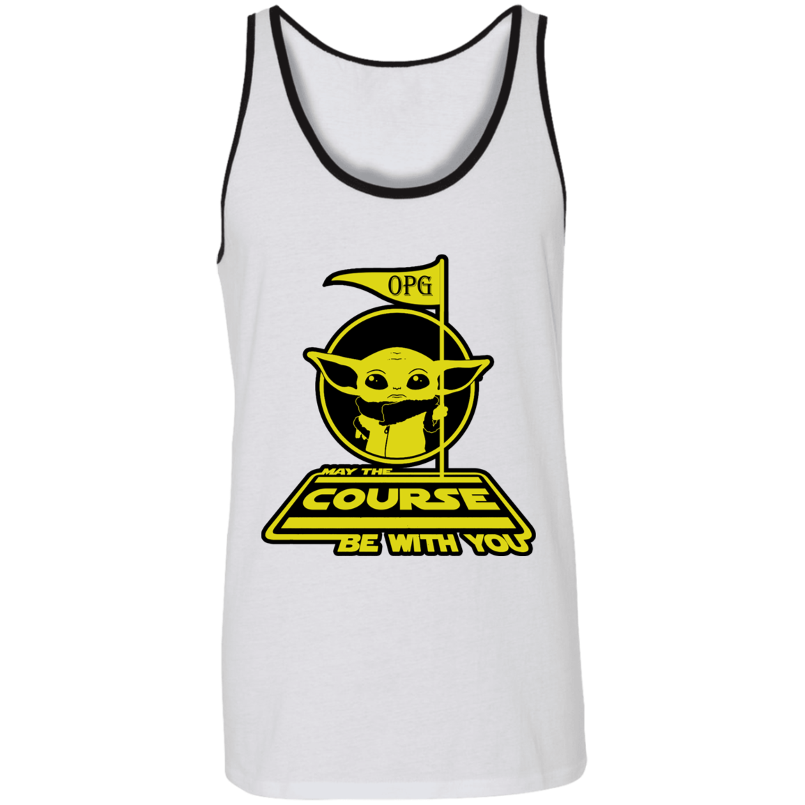 OPG Custom Design #21. May the course be with you. Parody / Fan Art. 2 Tone Tank 100% Combed and Ringspun Cotton