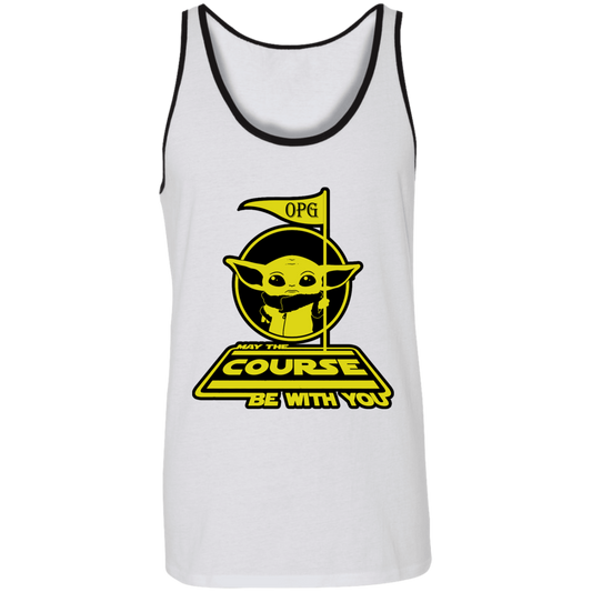 OPG Custom Design #21. May the course be with you. Parody / Fan Art. 2 Tone Tank 100% Combed and Ringspun Cotton