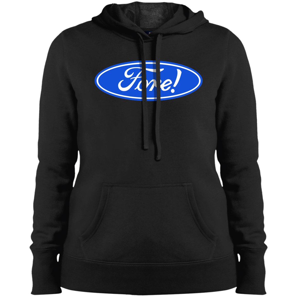 OPG Custom Design #11. Fore! Ford Parody. Ladies' Pullover Hooded Sweatshirt