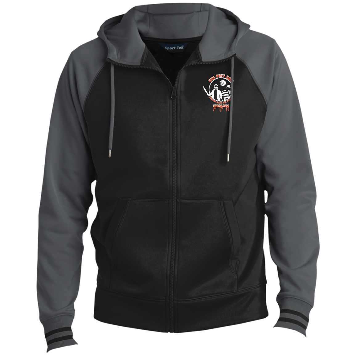 OPG Custom Design #23. Hack N Slice Golf. Freddy and Jason Fan Art. Sport-Wick® Full-Zip Hooded Jacket