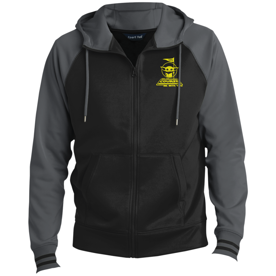 OPG Custom Design #21. May the course be with you. Parody / Fan Art. Sport-Wick® Full-Zip Hooded Jacket