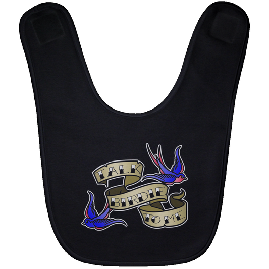 OPG Custom Design #25. Talk Birdie to Me. Baby Bib