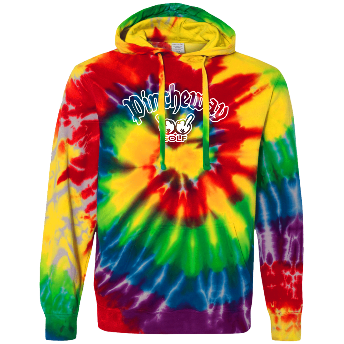 OPG Custom Artwork #27. Pincheway Golf. Tie-Dyed Pullover Hoodie