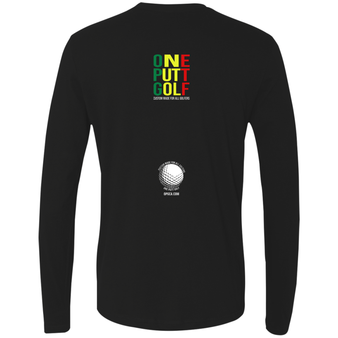 OPG Custom Design #22. One Putt / One Love Parody with Fan Art. Male Edition. Men's 100% Combed Ringspung Cotton