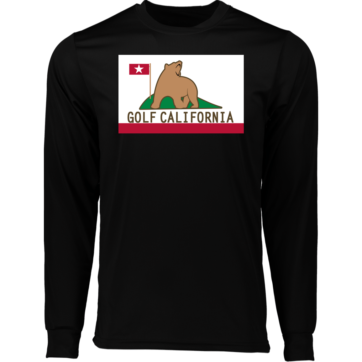 OPG Custom Design #14. Golf California. 100% Polyester Moisture-Wicking Tee