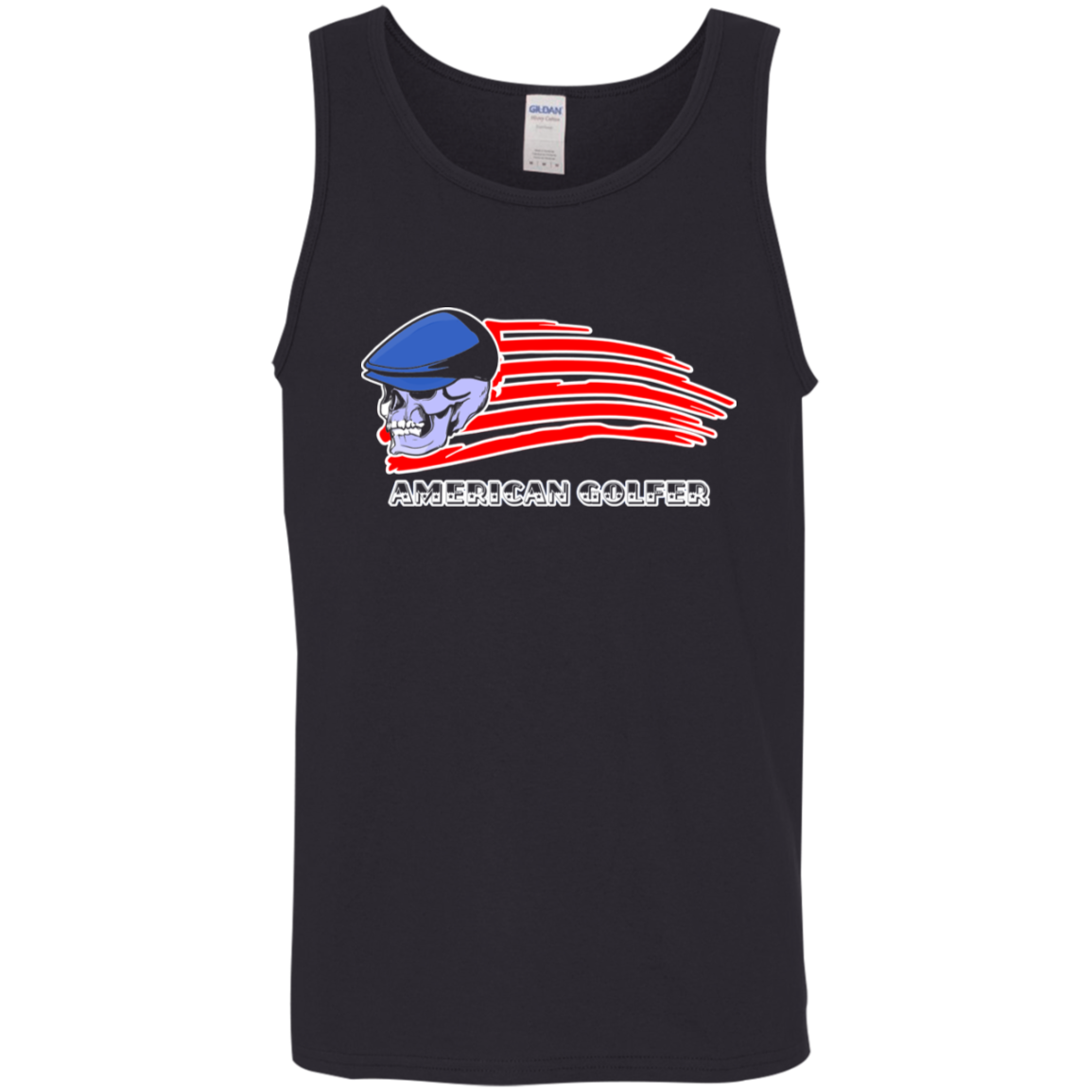 OPG Custom Design #12. Golf America. Male Edition. 5.3 oz, 100% Cotton Preshrunk Jersey Knit Tank Top