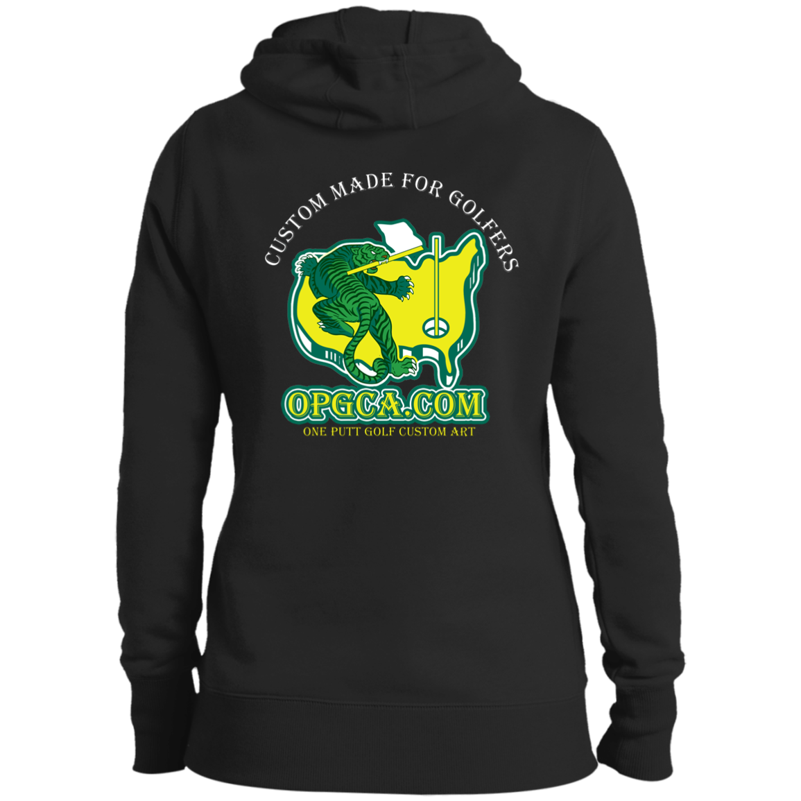 OPG Custom Design #26. Tiger Woods Fan Art. 2019 Master's Champion. Ladies' Pullover Hooded Sweatshirt