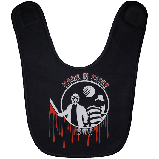 OPG Custom Design #23. Hack N Slice Golf. Freddy and Jason Fan Art. Baby Bib