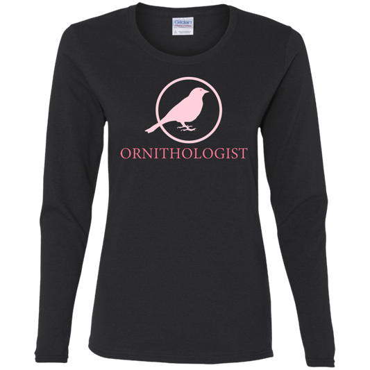 OPG Custom Design # 24. Ornithologist. A person who studies or is an expert on birds. Ladies' 100% Cotton T-Shirt