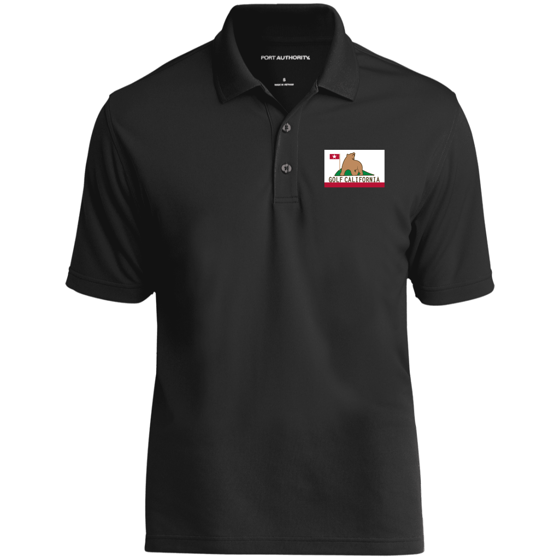 OPG Custom Design #14. Golf California. 100%Polyester UV Micro-Mesh Polo