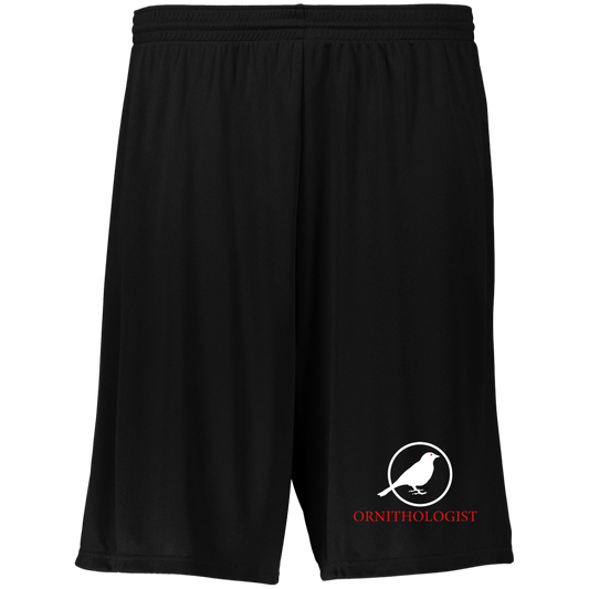 OPG Custom Design # 24. Ornithologist. A person who studies or is an expert on birds. Moisture-Wicking 9 inch Inseam Training Shorts