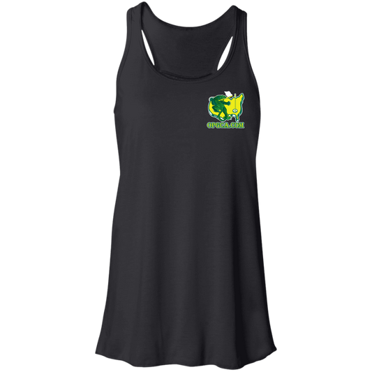 OPG Custom Design #26. Tiger Woods Fan Art. 2019 Master's Champion. Flowy Racerback Tank