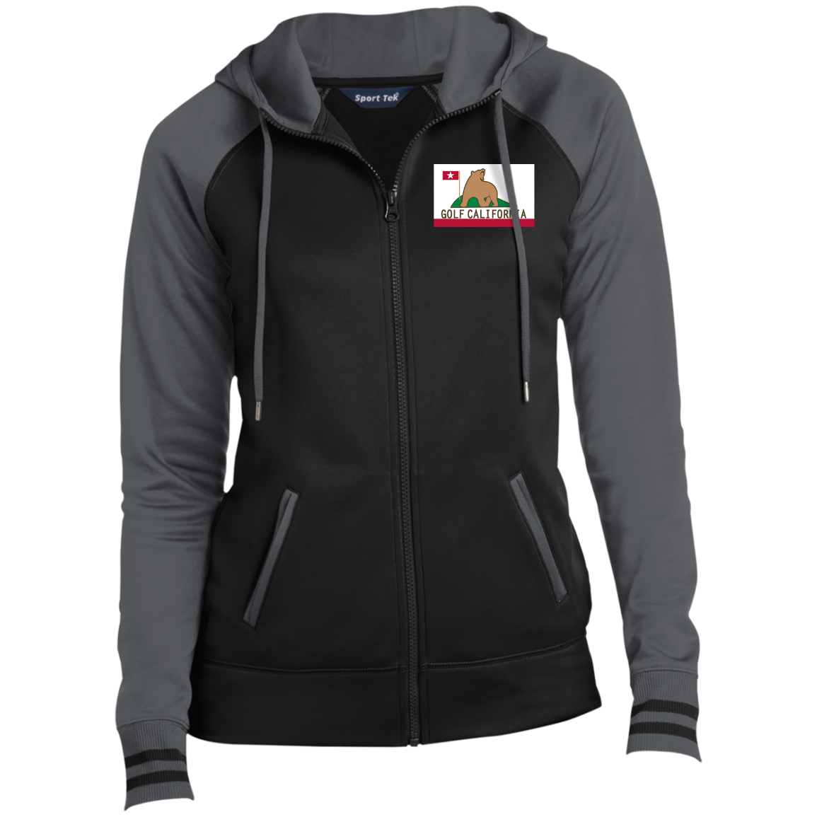 OPG Custom Design #14. Golf California. Ladies' Sport-Wick® Full-Zip Hooded Jacket