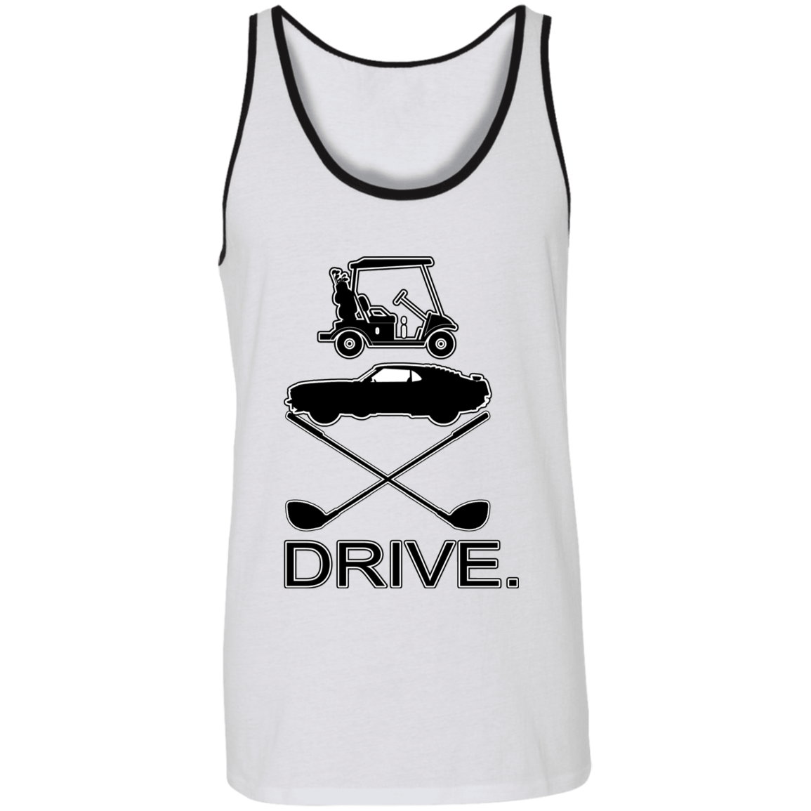 OPG Custom Design #8. Drive. 2 Tone Tank 100% Combed and Ringspun Cotton