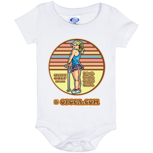 OPG Custom Design 28. Drive it. Chip it. One Putt Golf It. Baby Onesie 6 Month