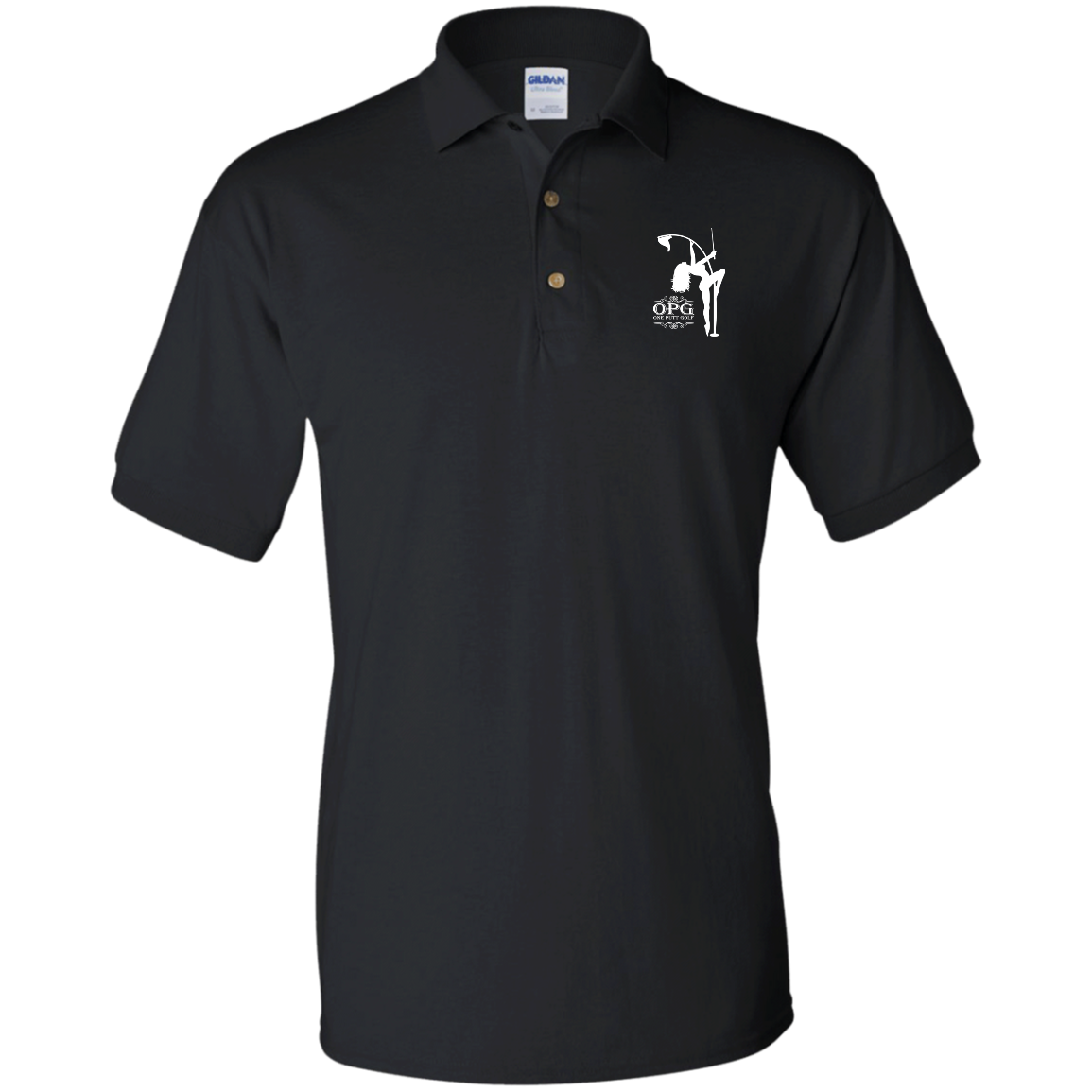 OPG Custom Design #10. Flag Pole. Jersey Polo Shirt