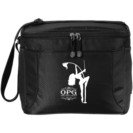 OPG Custom Design #10. Lady on Front / Flag Pole Dancer On Back. 12-Pack Cooler