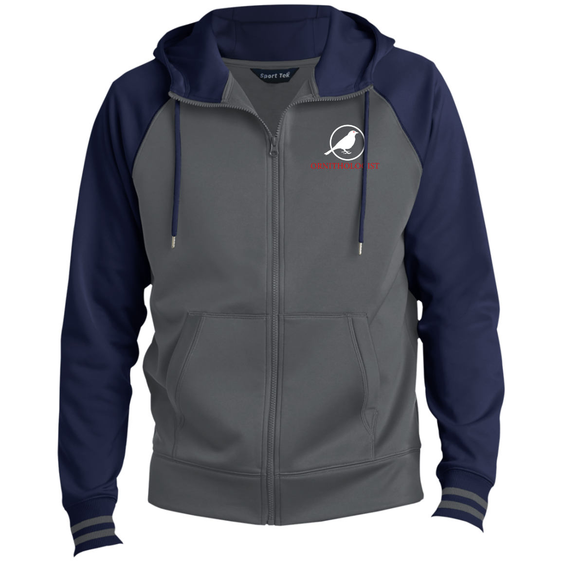 OPG Custom Design # 24. Ornithologist. A person who studies or is an expert on birds. Sport-Wick® Full-Zip Hooded Jacket