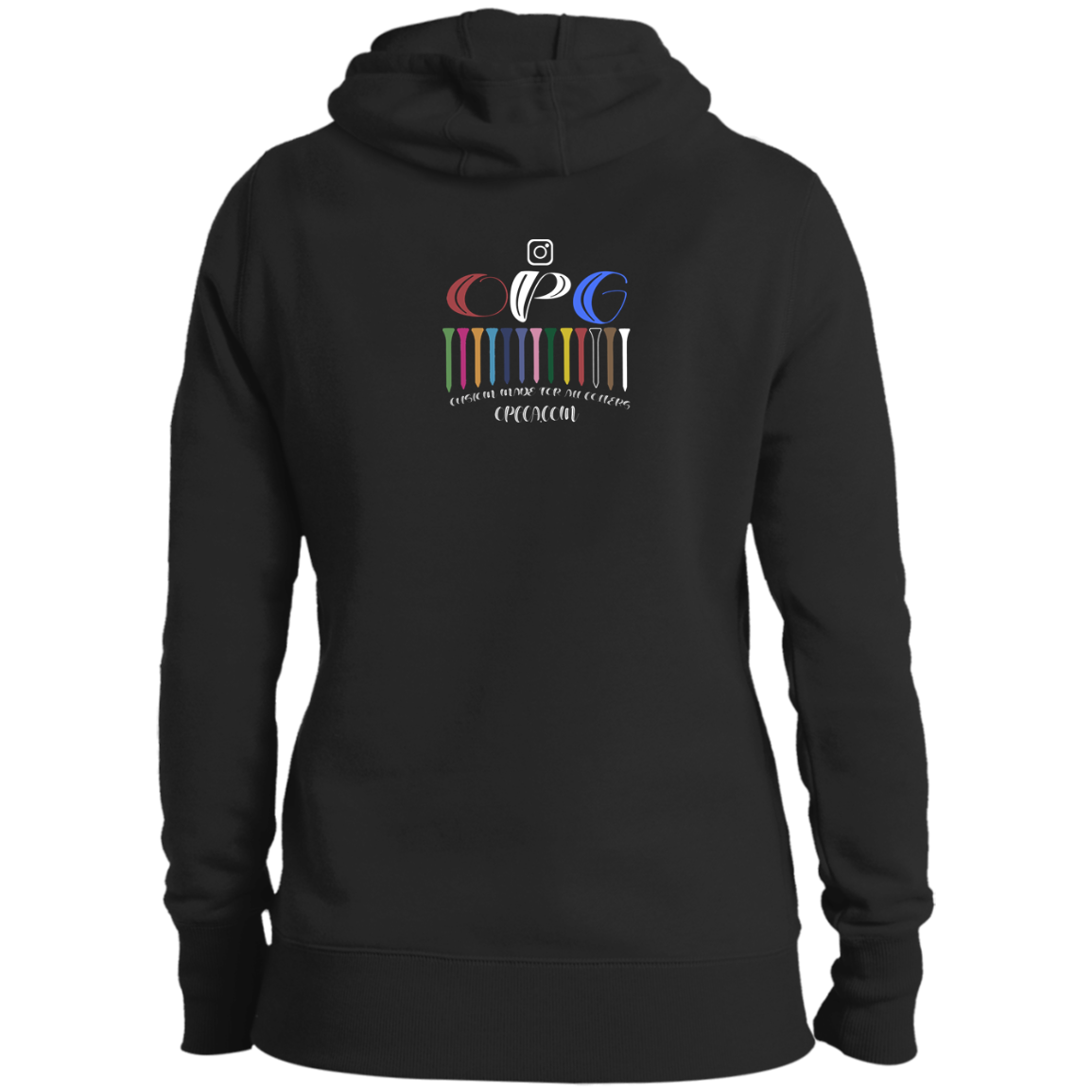 ZZZ#06 OPG Custom Design. DRIVER-SITEE & INCLUSION. Ladies' Pullover Hooded Sweatshirt