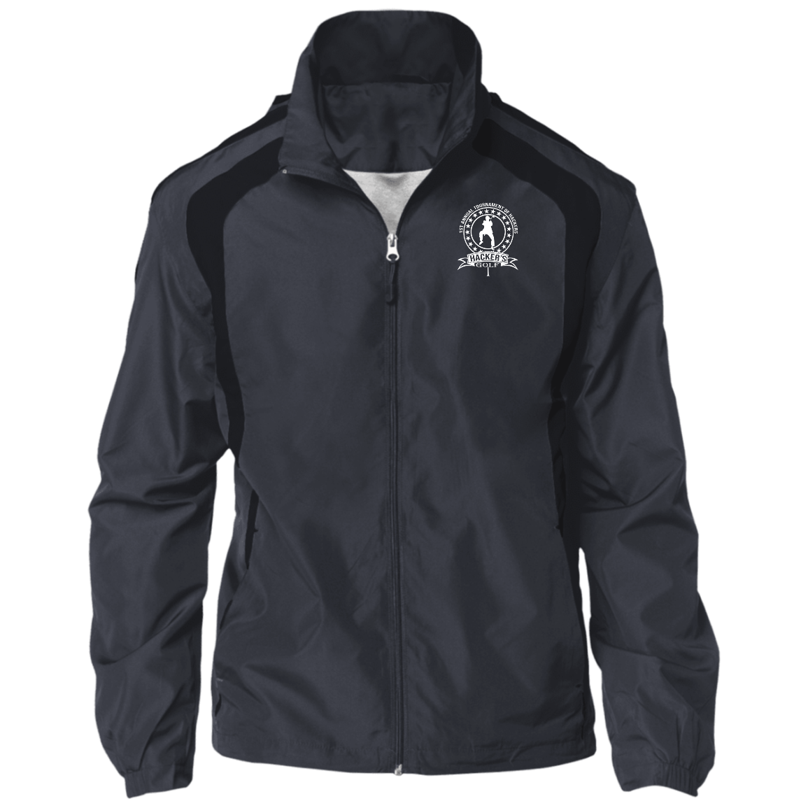 OPG Custom Design #20. 1st Annual Hackers Golf Tournament. 100% Polyester Shell Jacket