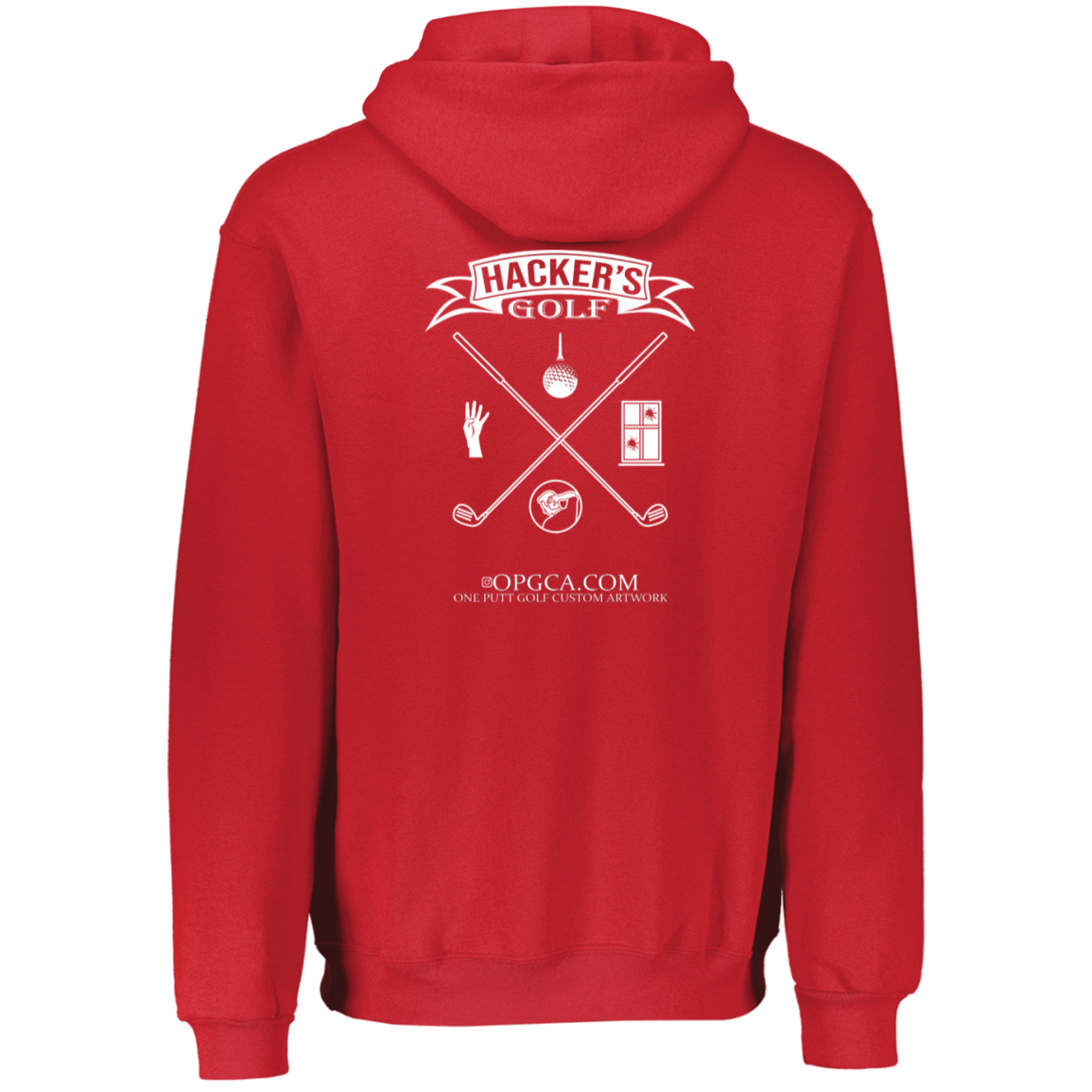 OPG Custom Design #20. 1st Annual Hackers Golf Tournament. Youth Dri-Power Fleece Hoodie