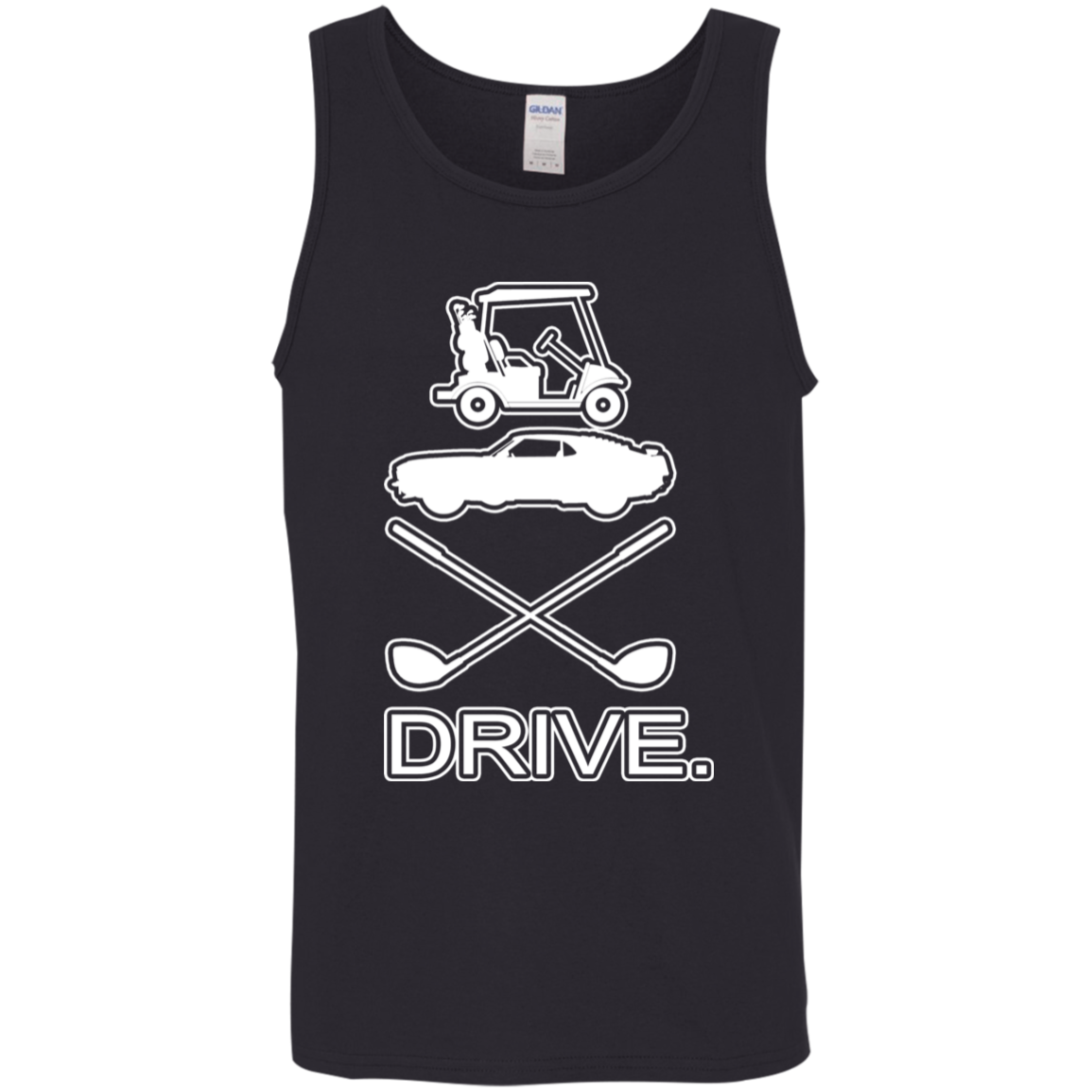 OPG Custom Design #8. Drive. 100% Cotton Preshrunk Jersey Knit Tank Top