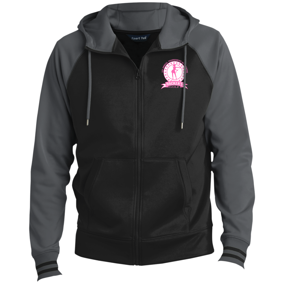 ZZZ#20 OPG Custom Design. 1st Annual Hackers Golf Tournament. Ladies Edition. Sport-Wick® Full-Zip Hooded Jacket